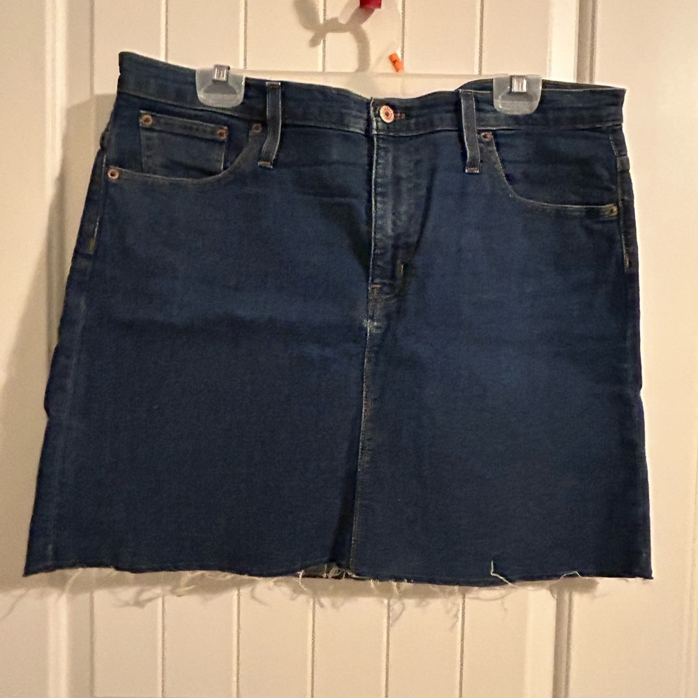 J Crew Mercantile denim skirt in EUC